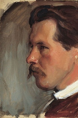 Self-Portrait ca. 1903 by Paul Raud (1865-1930) Kumu Art Museum, Tallinn,  EKM M 5765